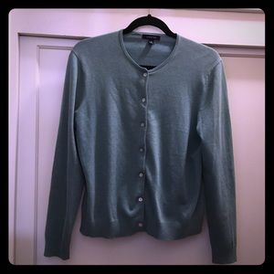 Sage green Lands End Cardigan